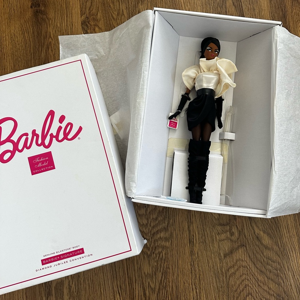Barbie Fashion Model Collection Box - Pink and White